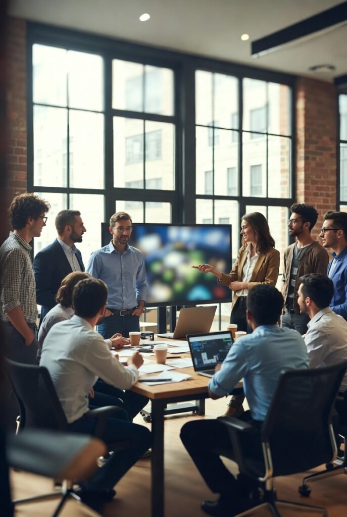 Developer team meeting