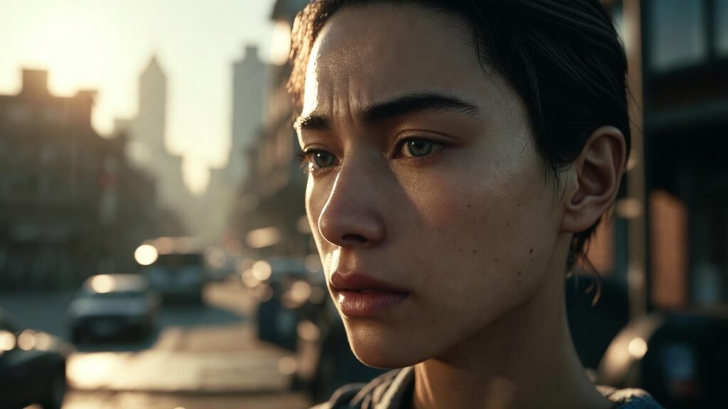 Realistic game character