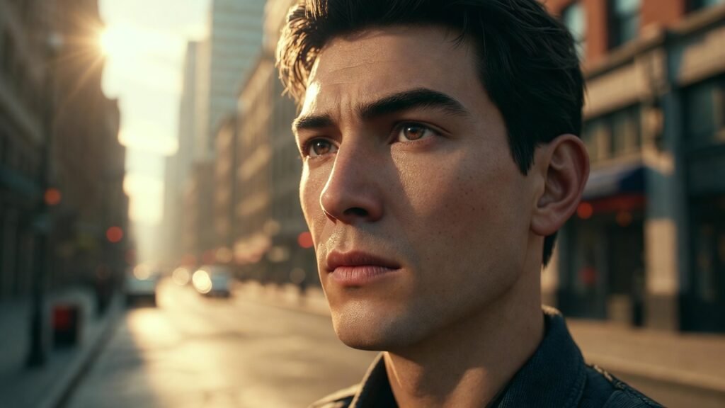 Realistic game character
