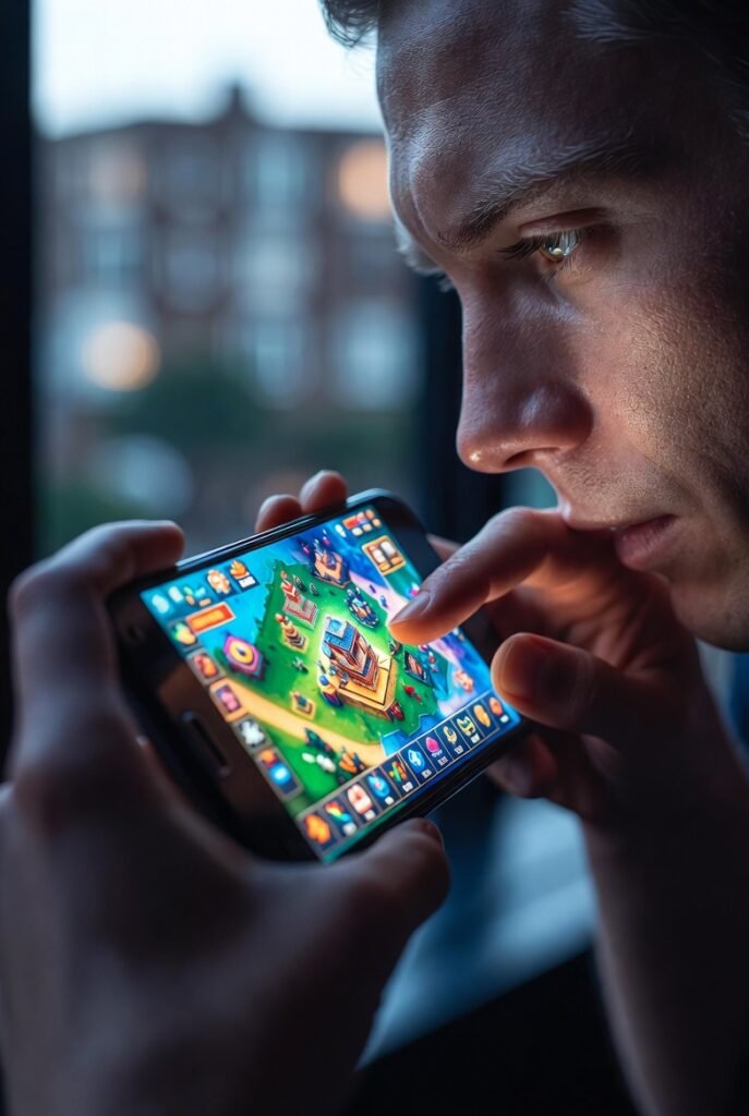 Smartphone gaming focus
